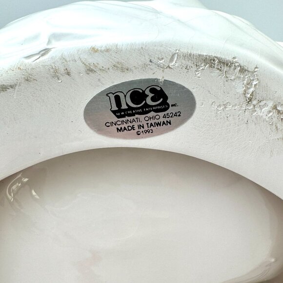 Vintage 1992 NCE Ceramic Ghost Candy Dish With Light-Up Eyes Sound - Picture 8 of 16